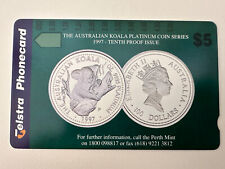 ⭕1997 | Australia Telstra Perth Mint Koala Pack A972812 | $5 phonecard | UNUSED⭕ picture