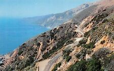 Carmel by the Sea CA California to Big Sur Hwy 1 Scenic Coastal Vtg Postcard C42 picture