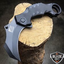 MTECH XTREME TACTICAL Spring Open Assisted BLACK G10 KARAMBIT Pocket Knife NEW picture