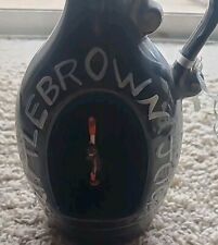 Vintage Little Brown Jug Liquor Bottle Decanter & Music Box  Spinning Hobo picture