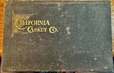 California Casket Company * Hardcover Catalogue * 1906 San Francisco Earthquake picture