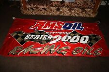 Vintage Amsoil synthetic series 2000 Racing Oil race track banner sign #1 picture