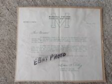 1949 MARSHALL COLLEGE UNIVERSITY THUNDERING HERD STATIONARY - SPORTS BANQUET picture