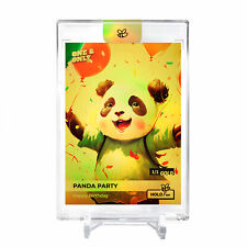 PANDA PARTY Birthday Panda Art Card #PPBR AWESOME *One & Only* Encased Gold 1/1 picture