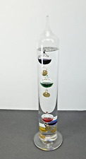 Large Galileo Thermometer Glass Floating Balls Free Standing decor 13