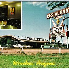 c1960s Winslow, AZ Entre Restaurant US Interstate 40 Chrome Photo PC A148 picture