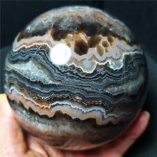 Rare 1593g Natural Colorful Banded Agate Crystal Quartz Ball Healing  A3611 picture