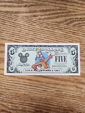 Goofy Disney Dollar 2003 $5 Bill picture