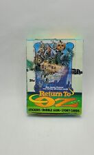 1985 Topps Return to Oz Stickers Bubble Gum, Story Cards Factory Sealed Packs picture