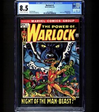 WARLOCK #1 CGC 8.5 1st Astrella Carpenter High Evolutionary Key Issue 1972 picture