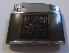 Vintage HTF Western Pacific Railway FLAT ADVERTISING TRAIN LIGHTER  picture