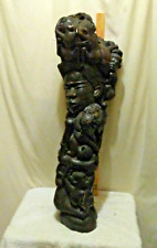 VINTAGE  EAST AFRICAN MAKONDE   FAMILY-TREE SCULPTURE    by LUPAPA  1970 picture