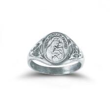 Our Lady of Perpetual Help Sterling Silver Ring with Sacred Heart Inside Size 5 picture