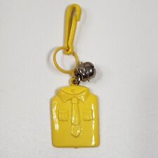 Vintage 1980s Plastic Bell Charm Shirt For 80s Necklace picture