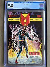 Miracleman 1 CGC 9.8 🔑 White Pages🔥 Eclipse Comics 08/1985 Alan Moore Story  picture