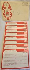 VERY RARE 1974 Mail Away Heinz Chili Sauce Recipe Cards & Letterhead Envelope  picture