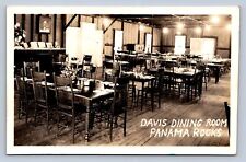 PC1/ Panama Rocks New York RPPC Postcard c1910 Interior Davis Dining Room 587 picture