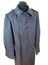 Soviet Era Bulgarian wool winter Army Trench coat Greatcoat Communist blue insig picture