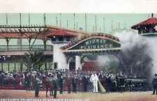 VENICE CA - Plaisance Midway Entrance Postcard - udb picture
