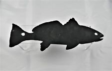 Vintage Folk Art Iron Sheet Metal Fish Cutout Silhouette picture