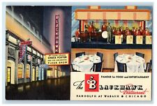 c1950's Blackhawk Restaurant Randolph And Wabash Chicago IL, Multiview Postcard picture
