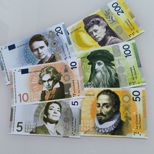 European, 2026 Art Ploymer Note/6Pcs/Maria Callas;Madame Curie;Rosa Luxembourg picture