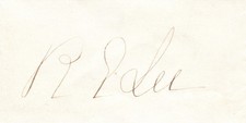 Robert E Lee Ink Signature - Confederate General - Army of Northern VA Commander picture