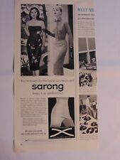 1955 Sarong Criss-Cross Girdle vintage print ad picture