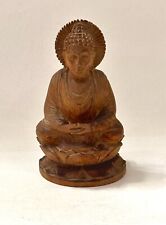 Vintage Southeast Asian Hand Carved Wood Statue of Religious Figurine 4