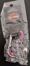 Harley Davidson Motorcycle Keychain With Pink Caribiner picture