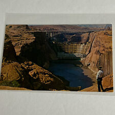 Glen Canyon Damn Page Arizona Colorado River Lake Powell Postcard picture