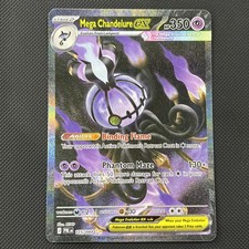 Mega Chandelure EX 115/084 Pitch Black Ultra Rare SIR Pokémon TCG picture