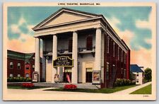 Boonville Missouri~Downtown Lyric Theater~Judy Canova~1940s Linen Postcard picture