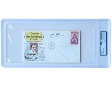 Jonas Salk Signed First Day Cover Honoring Polio Vaccine Discovery PSA Auto picture