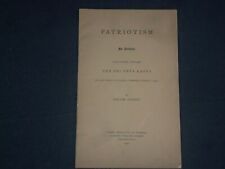 1901 PATRIOTISM ORATION - HARVARD COMMENCEMENT - WILLIAM EVERETT - J 4389 picture