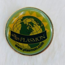 Vtg Plasmon Media Disc Technology Advertising Lapel Pin picture