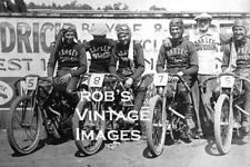 Harley Davidson Motorcycle racing team Photo   Antique  8X10 picture