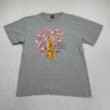 Vintage The Wonderful World Of Disney Tigger T-Shirt Adult Large Gray Roses picture