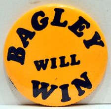 1960 William Bagley Will Win Marin Sonoma County California Assembly Pinback picture