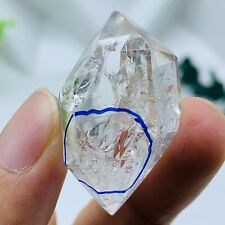 Herkimer Diamond Enhydro healing Crystal Gem&Extra large moving water drop 21G picture