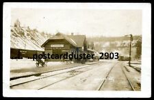 DUNDAS Ontario 1910 GTR Train Station. Real Photo Postcard picture