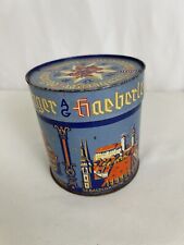 Antique HEINRICH HAEBERLEIN METZGER Embossed Cookie Candy Tin Nurnberg Germany picture