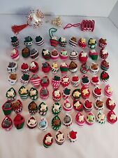 Vintage Christmas Ornaments Needlework, Crochet, Cross Stitch, Lot  Teddy Bears picture