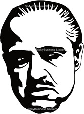 The Godfather Sticker Marlon Brando Vito Corleone Silhouette 3 inch Sticker picture