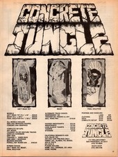 1987 CONCRETE JUNGLE PRINT AD • Final Solution Beast Skateboard 1980s KA.27 picture