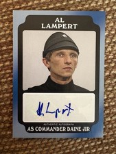 Al Lampert - 2016 Star Wars Rogue One Autograph Death Star #41/50 (Ungraded) picture
