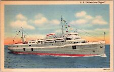 SS Milwaukee Clipper, Ships, Transportation, Vintage Postcard picture
