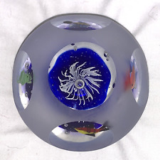 Art Glass Paperweight Sea Life Frosted Dynasty Gallery Vintage  4” picture