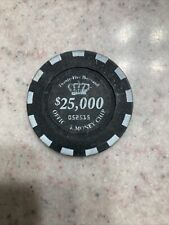 RARE Official Money Chip - Twenty-Five Thousand $25,000 - Black - SN#: 052515 picture