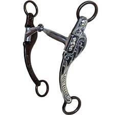 Retired Gist Classic Equine Engraved Floral Shank Argentine Smooth Snaffle Bit picture
